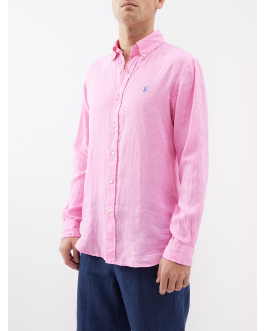 Chemise en lin Custom Fit Polo Ralph Lauren pour homme en coloris