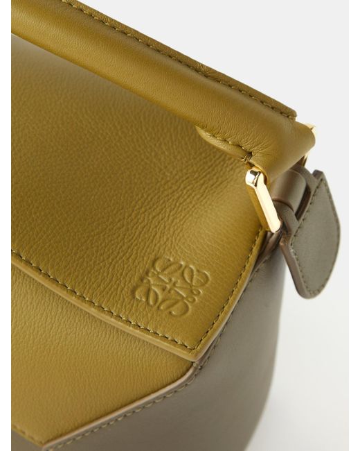 Loewe Puzzle Small Leather Crossbody Bag in Green Lyst