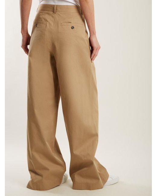 N°21 Synthetic Trouser in Camel Natural Womens Clothing Trousers Slacks and Chinos Straight-leg trousers 