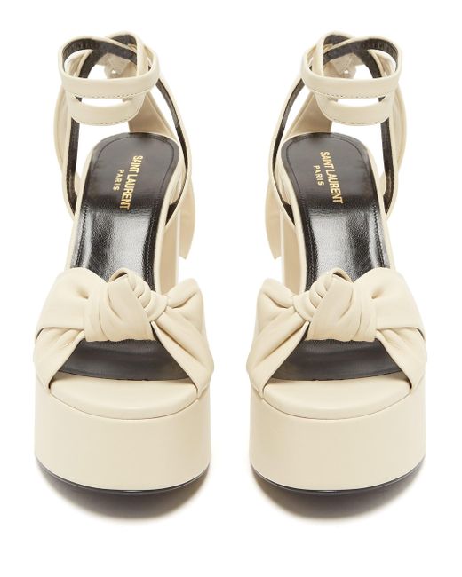 saint laurent bianca platform sandals