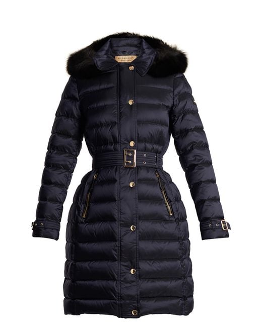 Burberry Goose Ashmore Fur-trimmed 
