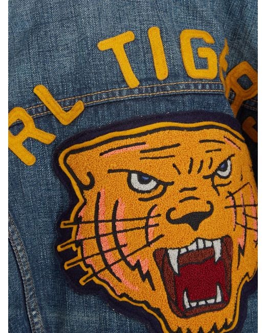 Ralph lauren tiger hot sale denim jacket