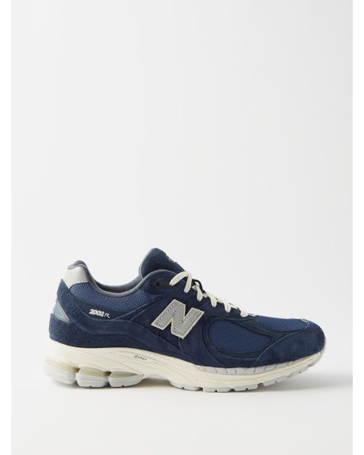 New Balance 2002r Suede And Mesh Trainers in Blue for Men | Lyst
