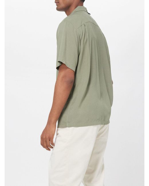 Rag & Bone Green Avery Poplin Shirt for men