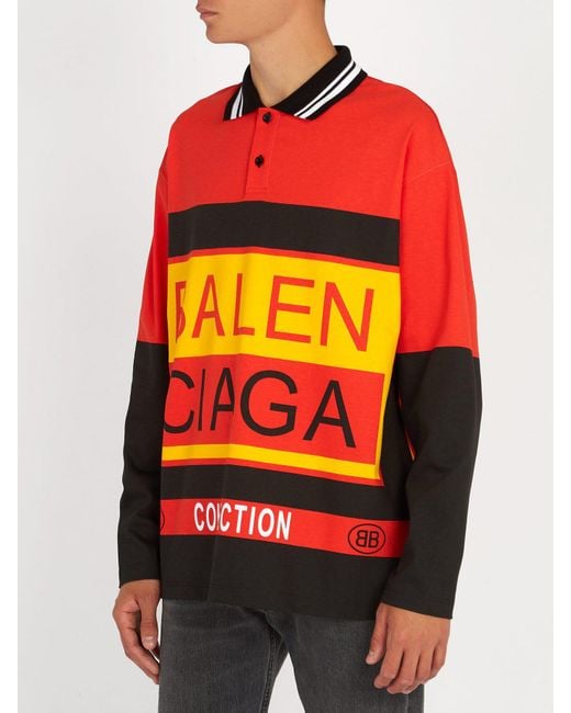 balenciaga long sleeve polo