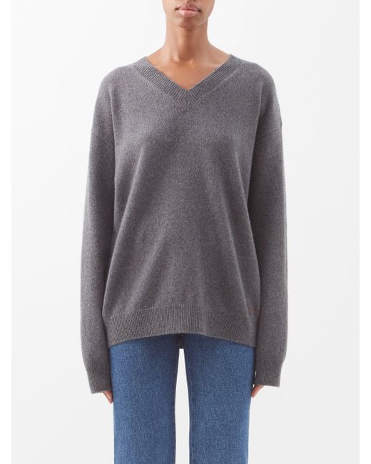 A.P.C. X Jane Birkin David Cashmereblend Sweater in Grey (Grey) Lyst