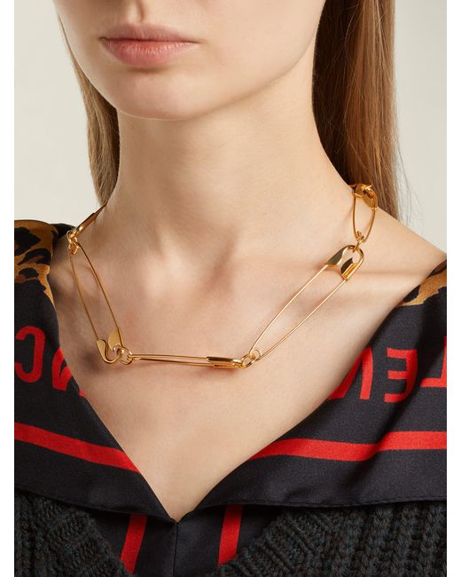 Safety Pin Necklace