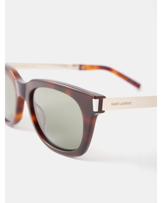Saint Laurent Black D-frame Tortoiseshell-acetate Sunglasses