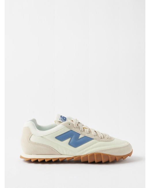 New Balance Rc30 Suede And Mesh Trainers in White Lyst
