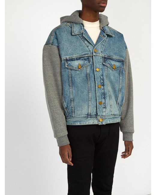 Fear Of God Hooded Denim Trucker Jacket 