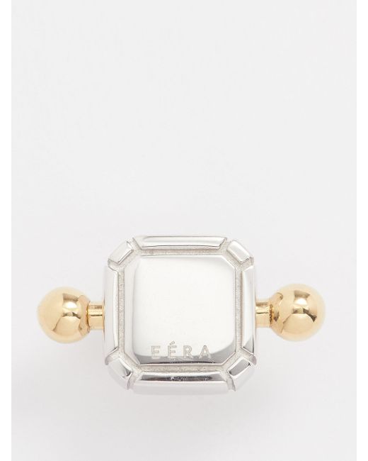 Eéra Square 18kt White Gold Single Earring Eera en coloris Natural