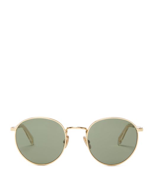 Celine Round Metal Sunglasses in Metallic for Men | Lyst