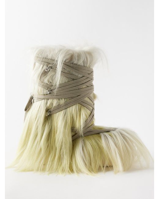 long goat hair boots