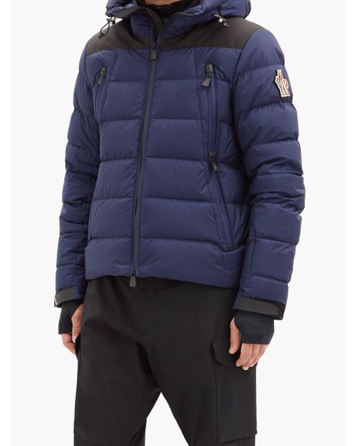 3 MONCLER GRENOBLE Camurac Hooded Quilted Down Ski Jacket in Navy (Blue ...
