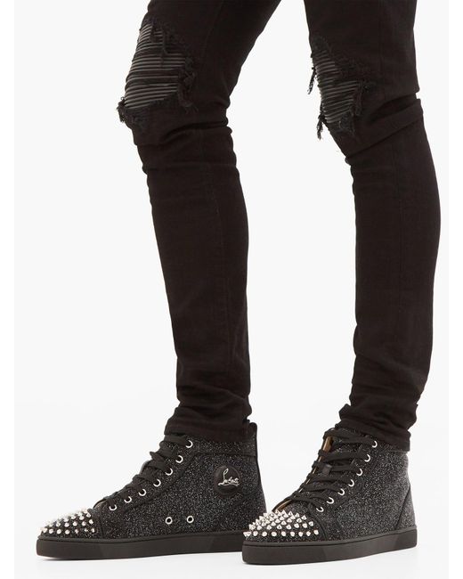 Christian louboutin high shop top spikes