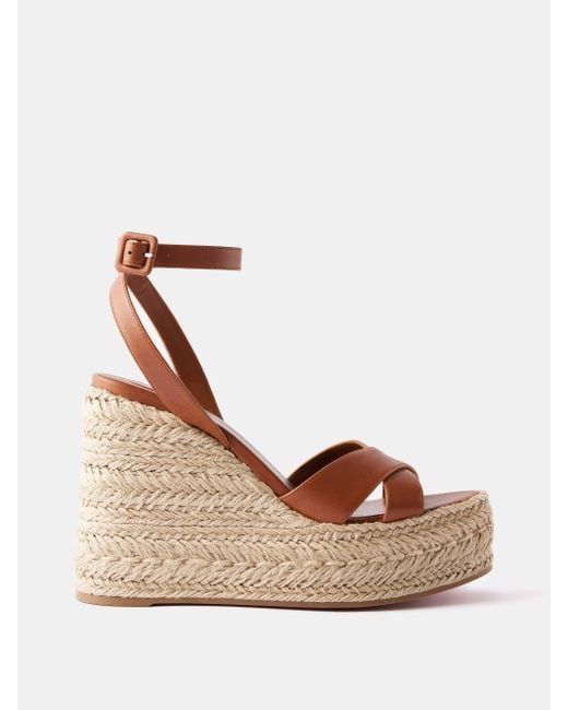Christian louboutin shop espadrille wedges