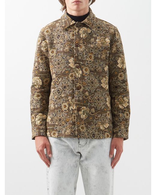sunflower Floraljacquard Jacket in Brown Print (Brown) for Men Lyst