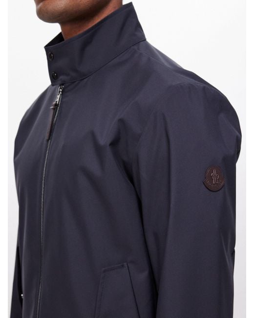 Moncler Chaberton Technical twill Harrington Jacket in Blue for