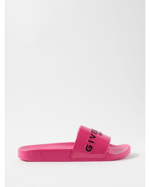 givenchy neon pink slides