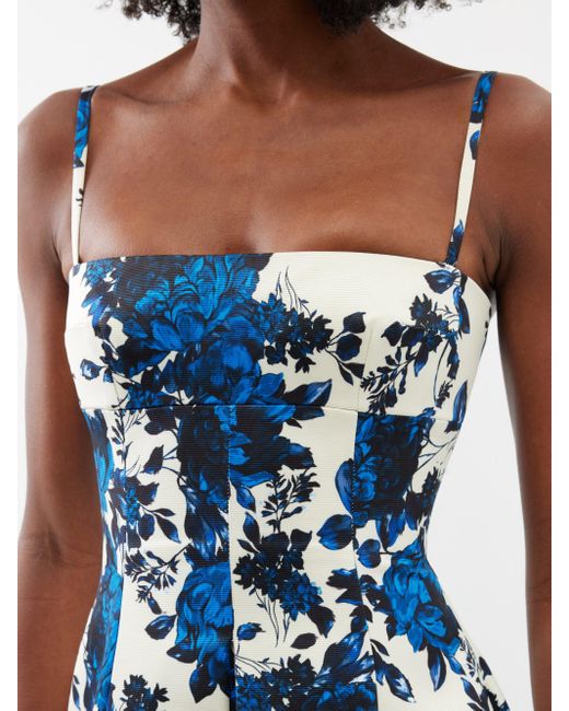 Oceana metallic top embroidered gown