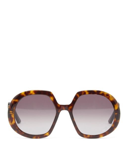 Dior Bobby R1u Butterfly Acetate Sunglasses in Brown Lyst
