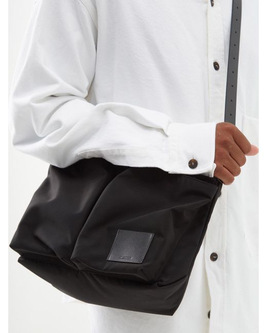Jil Sander Technical-shell Cross-body Bag in Black for Men | Lyst