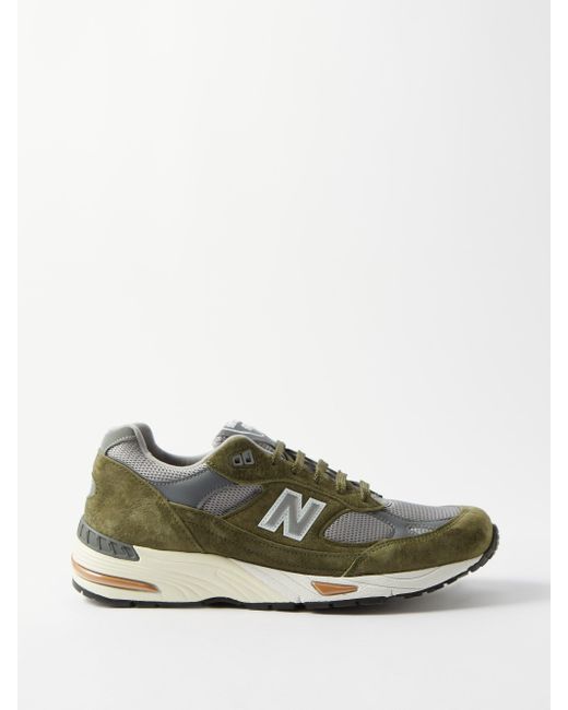New Balance Made In Uk 991 Suede And Mesh Trainers in Grey (Grey) for