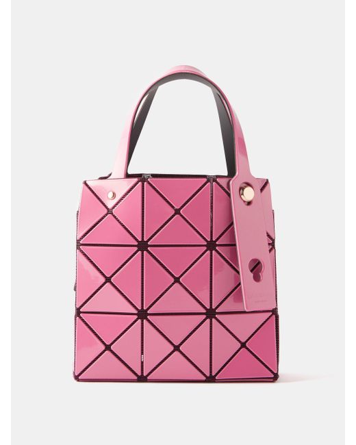 Bao Bao Issey Miyake Carat Small Pvc Handbag in Pink | Lyst