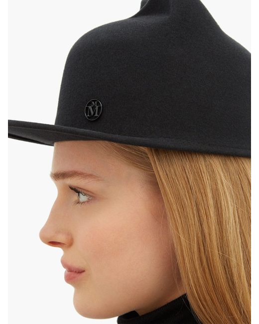 Maison Michel Jamie Cat-ears Felt Cap 