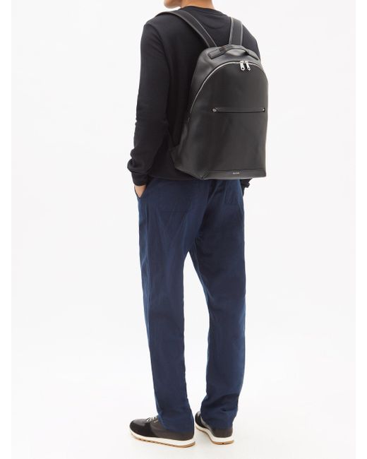 Paul Smith Leather Backpack in Black for Men - Lyst