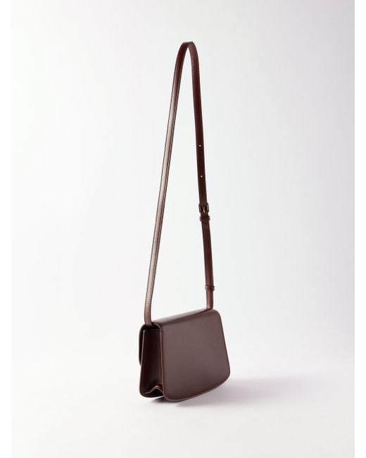 The Row Sofia 8.75 Leather Cross-body Bag in Purple | Lyst