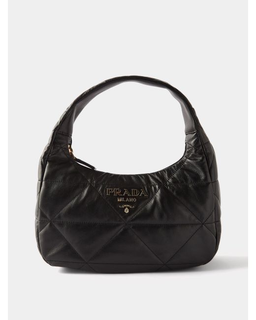 Prada Spectrum Quiltedleather Shoulder Bag in Black Lyst UK