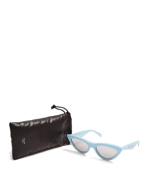 Celine blue sunglasses cat eye cheap