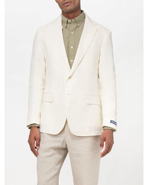Polo Ralph Lauren Natural Single-breasted Linen Suit Jacket for men
