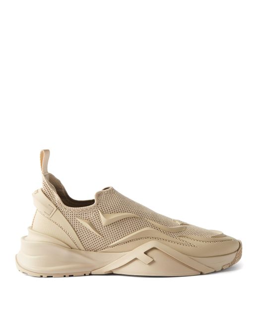Fendi Flow Technical Trainers in Beige (Natural) for Men - Lyst