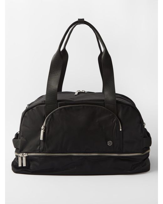 lululemon athletica City Adventurer 29l Nylon Duffle Bag in Black Lyst
