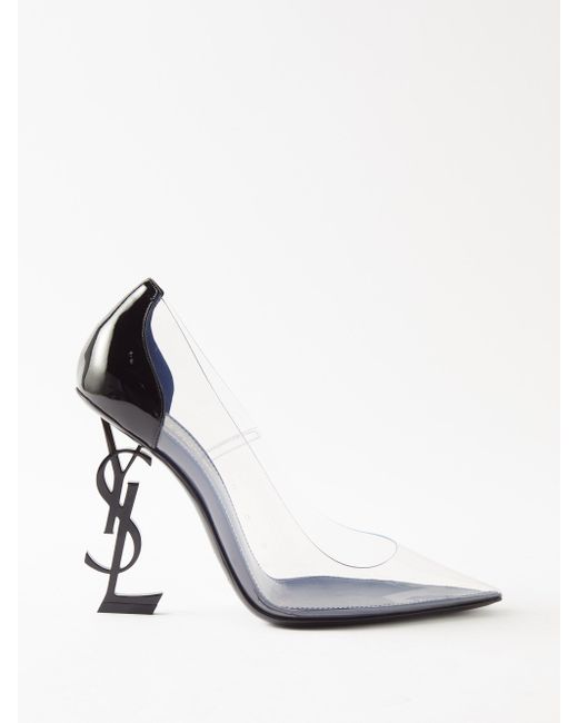 saint-laurent-opyum-ysl-heel-leather-and-pvc-pumps-lyst-australia