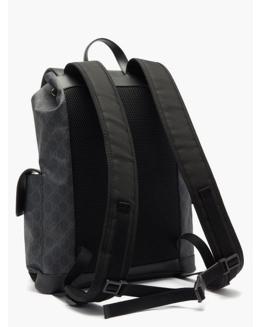 Gucci GG-canvas And Leather Backpack in Black for Men | Lyst Australia