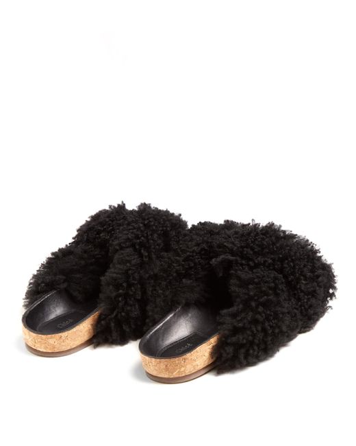 Chloe kerenn online shearling slides