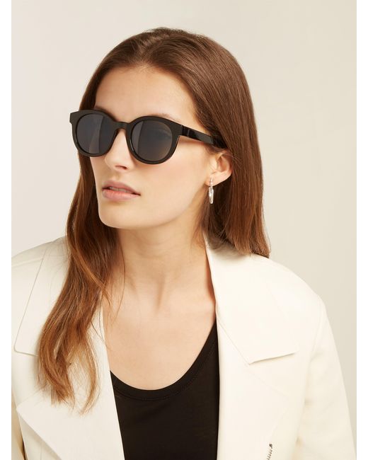 Saint laurent round store frame sunglasses