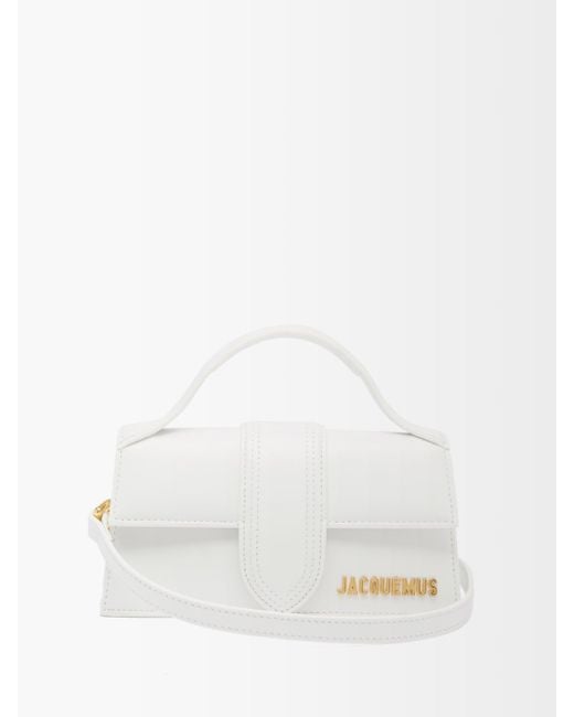 Jacquemus Bambino Leather Tophandle Bag in White Lyst Canada