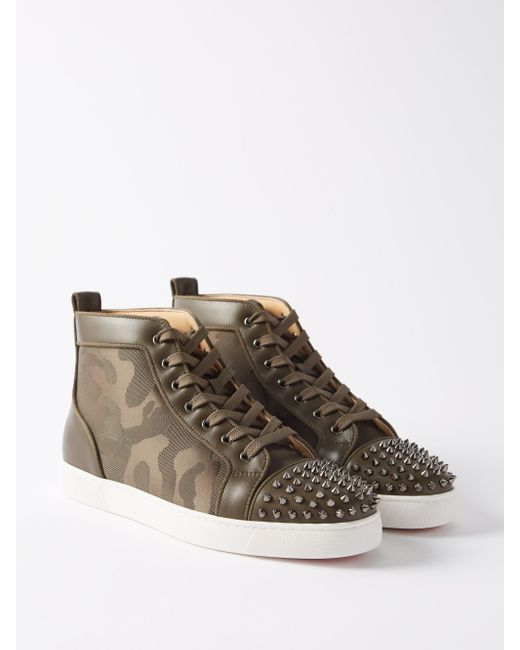 Khaki louboutin clearance