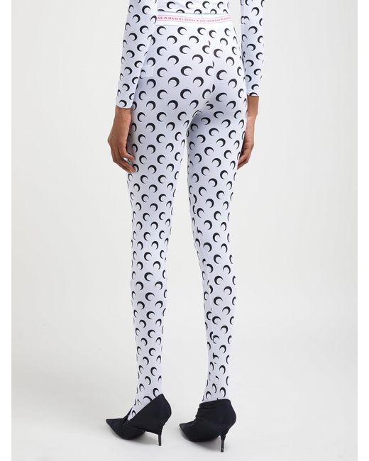 Marine Serre Crescent Moon-print Leggings - Lyst