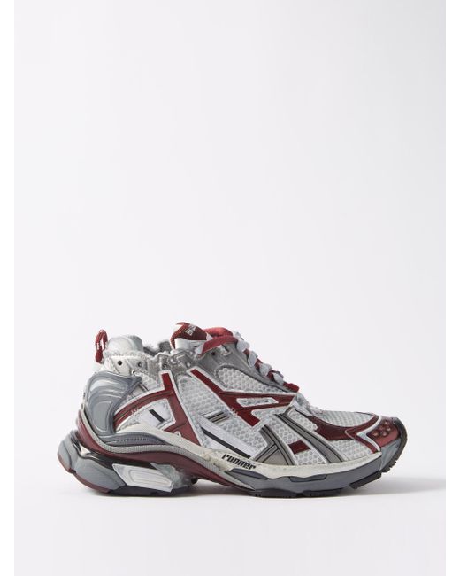 Balenciaga Runner Mesh And Faux Leather Trainers Lyst UK