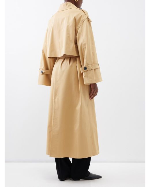 By Malene Birger Alanis Organic-cotton Blend Twill Trench Coat in ...