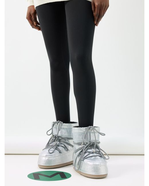 Silver store snow boots
