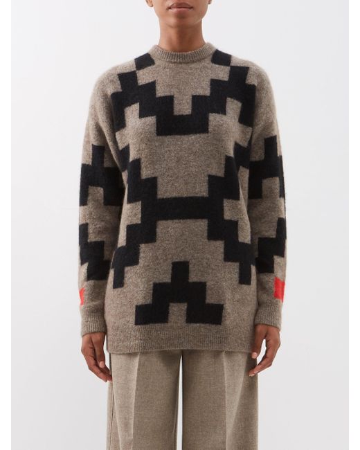 Max Mara Wool Ragni Sweater in Mid Brown (Brown) | Lyst