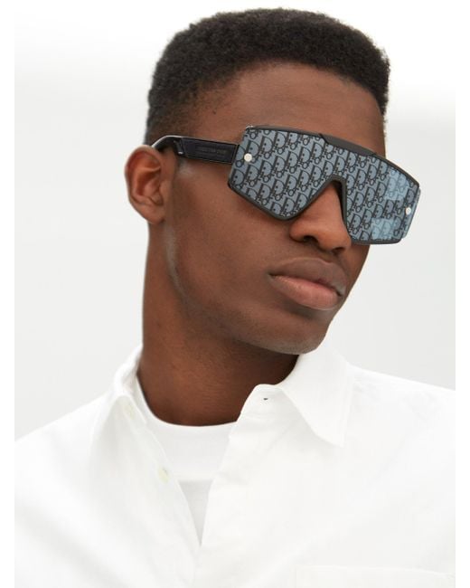 メンズ Dior Xtrem モノグラムレンズ マスクサングラス ブラック | Lyst