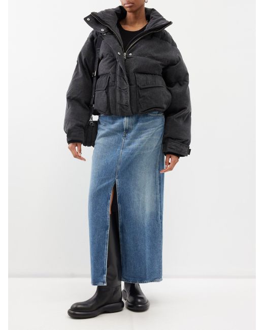 Denim puffer cheap