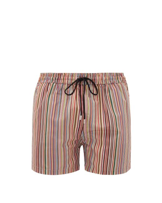 paul smith classic stripe swim shorts